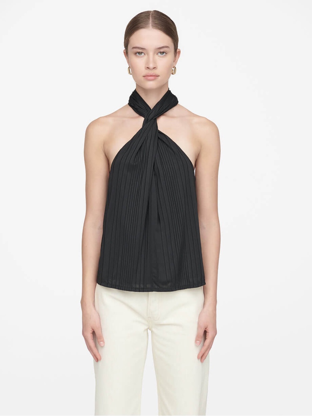 Anine‎ Bing Agnes Top Twist Front Halter Black M